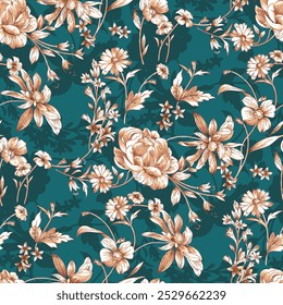 art,flower leaf stems,textile design pattern allover repeats,shadow effect abstract,colors print,spring summer