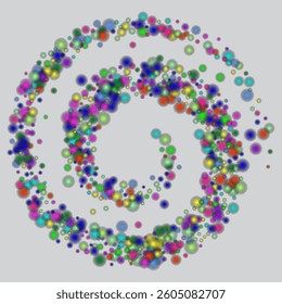 An artful colorful background with bubbles. Abstract background Vector illustration