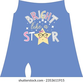 An artful rendering of the word "star," accompanied by a cheerful smiling star illustration, combined with additional captivating textual elements, offering a trendy and uplifting design choice