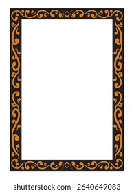 Artful Retro Ornamental Frame Decorative Vector