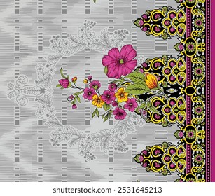 Artful Textile Borders and Motifs Designed for Today’s Fabric and Garment Creations.