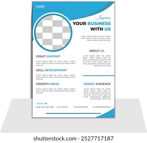 Artfully crafted business corporate flyer template