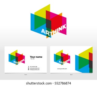 Arthink Company Logo and Business Card Template