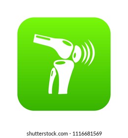 Arthrit of knee icon. Simple illustration of arthrit of knee vector icon for web.