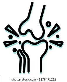 Arthritis Bone Icon as EPS 10 File