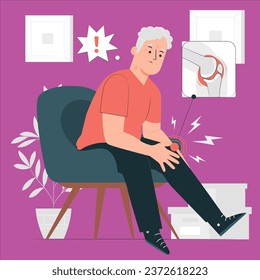 arthritis concept vector design illustration