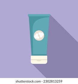 Arthritis cream tube icon flat vector. Pain joint. Medical disease