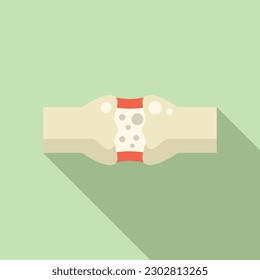 Arthritis joint icon flat vector. Medical disease. Hand body