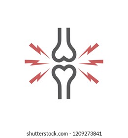 Arthritis Line Icon. Joint Pain. Vector Sign For Web Graphic.