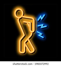 Arthritis Neonlichtzeichen, Vektorgrafik. Leuchtendes Symbol Arthritis Schild. transparente Symbolillustration