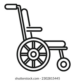 Arthritis wheelchair icon outline vector. Pain joint. Hand knee doctor