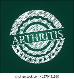 Arthritis written with chalkboard texture
