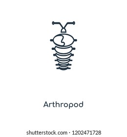 Arthropod concept line icon. Linear Arthropod concept outline symbol design. This simple element illustration can be used for web and mobile UI/UX.