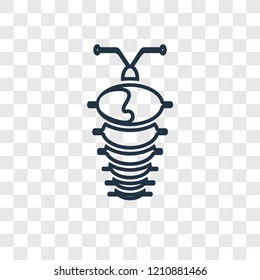 Arthropod concept vector linear icon isolated on transparent background, Arthropod concept transparency concept in outline style