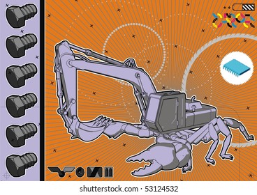 Arthropod construction digger hybrid.