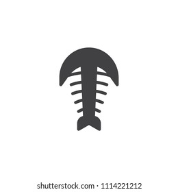 Arthropod fossil vector icon. filled flat sign for mobile concept and web design. Trilobite paleozoic era simple solid icon. Symbol, logo illustration. Pixel perfect vector graphics