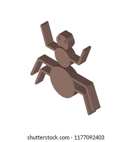 Arthropod isometric left top view 3D icon