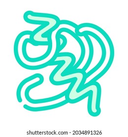 arthrospira plantesis seaweed color icon vector. arthrospira plantesis seaweed sign. isolated symbol illustration