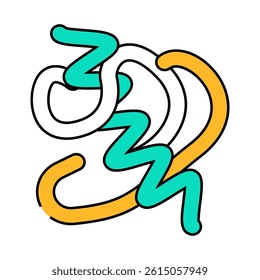 arthrospira plantesis seaweed line icon vector. arthrospira plantesis seaweed sign. isolated symbol illustration