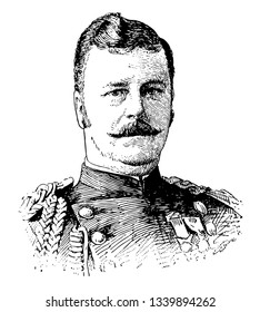 Arthur MacArthur 1845 bis 1912 war er General der US-Armee und Zeichnungs- oder Graviergrafik