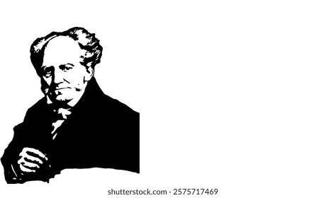 Arthur Schopenhauer Portrait Sketch Drawing