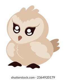 artic animal owl isolated icon