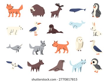 Artic And Antarctic Animal Element