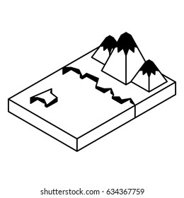 artic terrain isometric icon