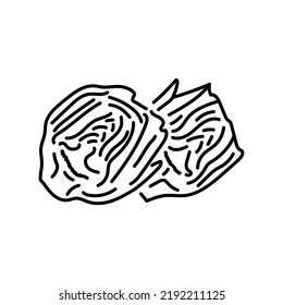 Artichoke color line icon. Natural vegetable. Pictogram for web page, mobile app, promo.