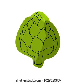 artichoke doodle icon