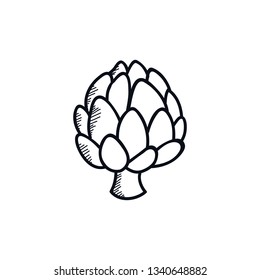 artichoke doodle icon