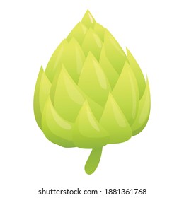 Artichoke icon. Cartoon of artichoke vector icon for web design isolated on white background