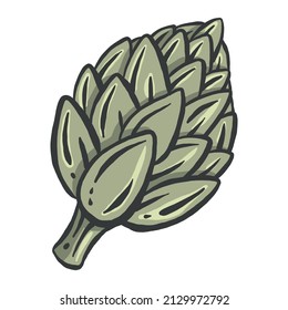 Künstlersymbol in einem flachen Design auf weißem Hintergrund