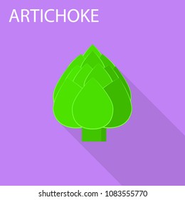 Artichoke icon. Flat illustration of artichoke vector icon for web design