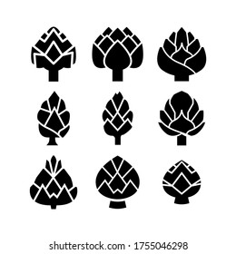 artichoke  icon or logo isolated sign symbol vector illustration - Collection of high quality black style vector icons
