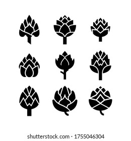 artichoke  icon or logo isolated sign symbol vector illustration - Collection of high quality black style vector icons
