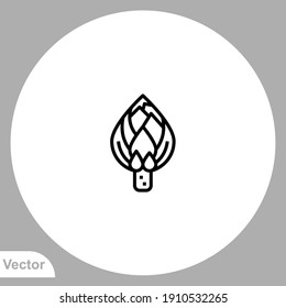 Artichoke icon sign vector,Symbol, logo illustration for web and mobile