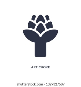 artichoke icon. Simple element illustration from fruits concept. artichoke editable symbol design on white background. Can be use for web and mobile.