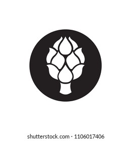 Artichoke icon. Simple illustration of artichoke vector.
