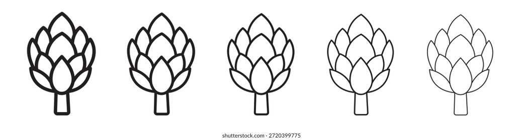 Artischocken-Symbol, Vektordesign-Element, Vektor eps 10