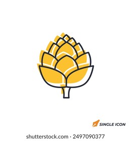 Artichoke icon vector illustration. Artichoke symbol isolated on white background