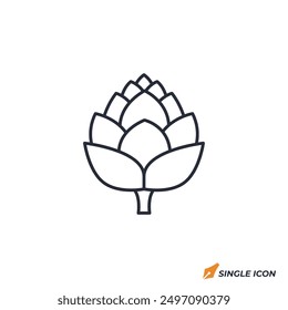 Artichoke icon vector illustration. Artichoke symbol isolated on white background