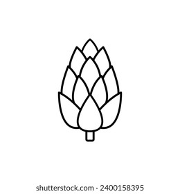 Artichoke icon vector logo  food sign