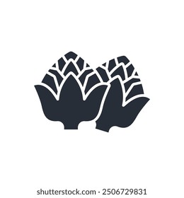 Artichoke icon. vector.Editable stroke.linear style sign for use web design,logo.Symbol illustration.