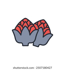 Artichoke icon. vector.Editable stroke.linear style sign for use web design,logo.Symbol illustration.