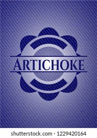 Artichoke with jean texture