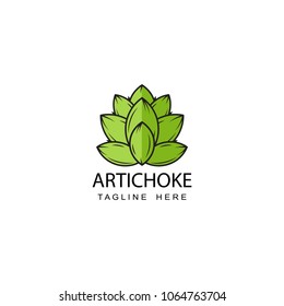artichoke logo template design vector