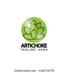 artichoke logo template design vector