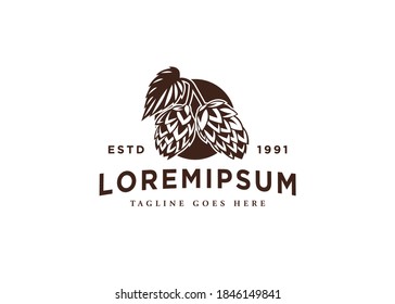 Artichoke Logo Template. Artichoke Vector in Monochrome Style.