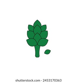 Vector de planta de alcachofa